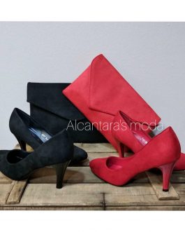 Zapato rojo mujer tacón
