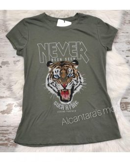 Camiseta Tigre Never