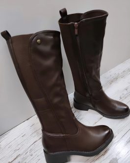 Bota alta mujer con tacón bajo