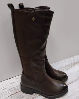 Bota alta mujer con tacón bajo