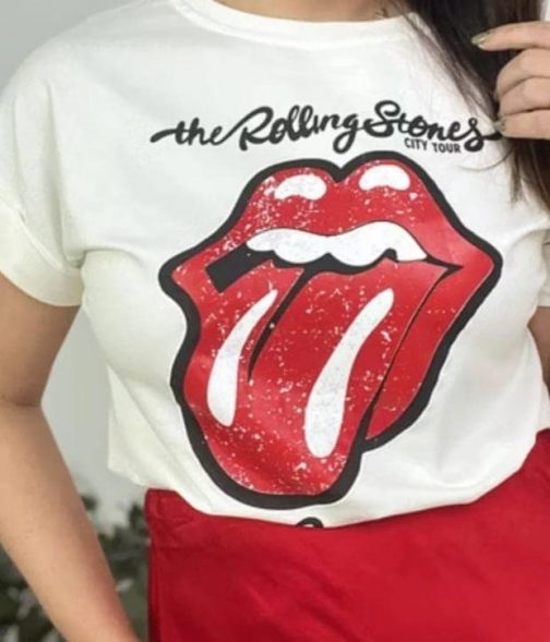 Camiseta manga corta estampada